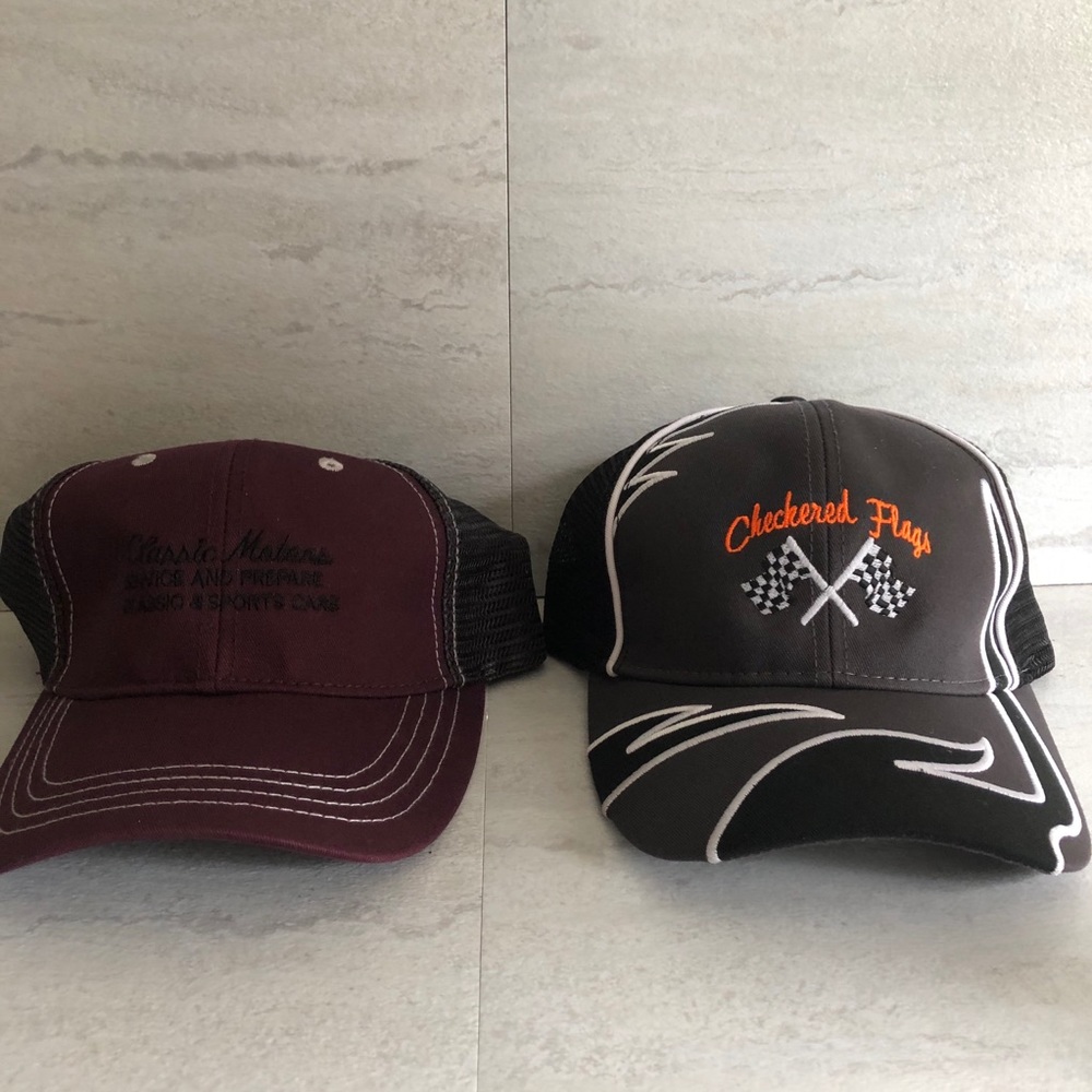 New Trucker Hat Baseball Cap Lot Checkered Flag